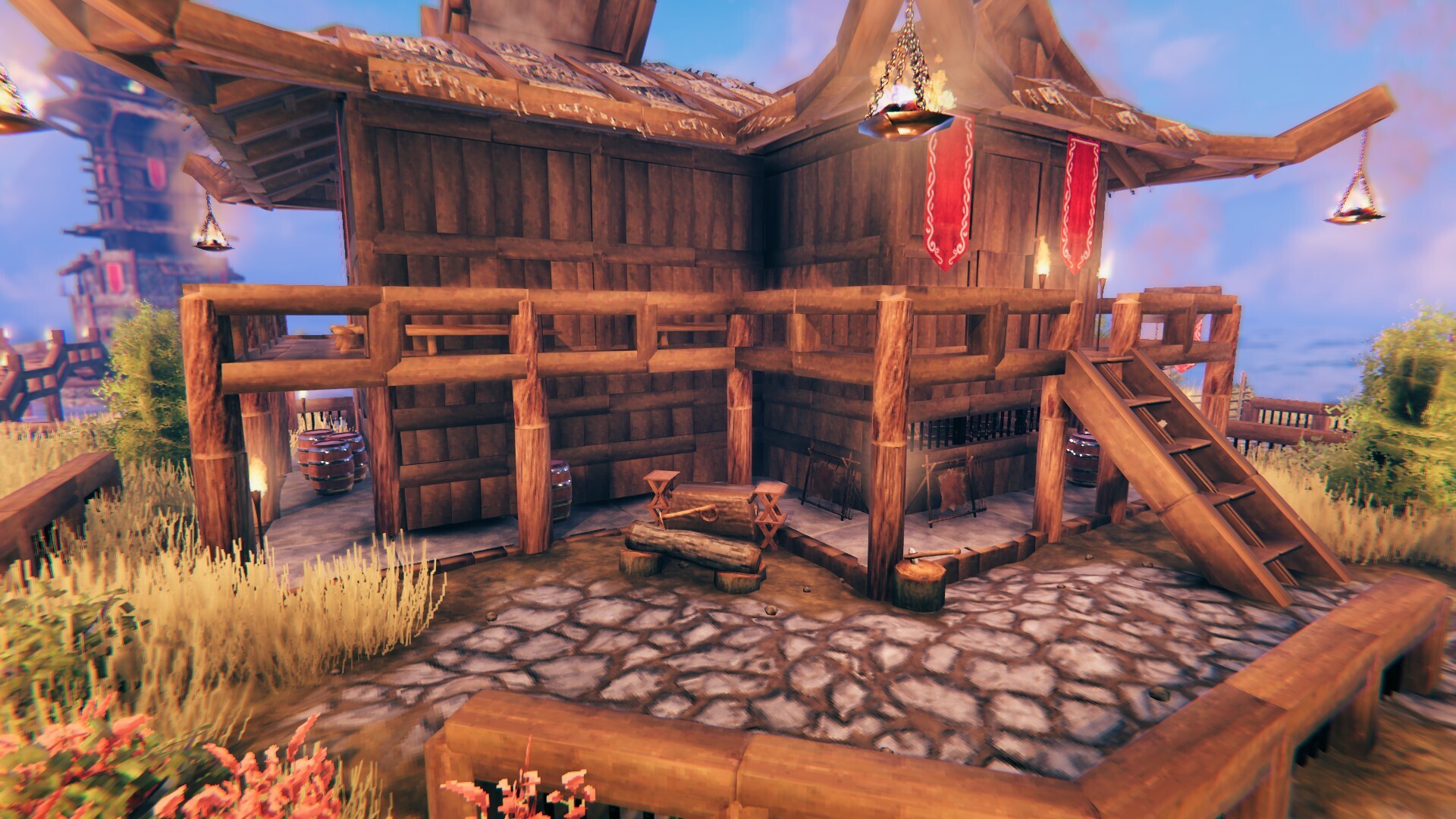 Japanese Farmers House Valheim Build