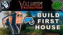 How to Build a Minimalistic Starting Base -  For 1 Player - Tutorial Valheim Build
