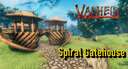 Simple Spiral Gatehouse Valheim Build