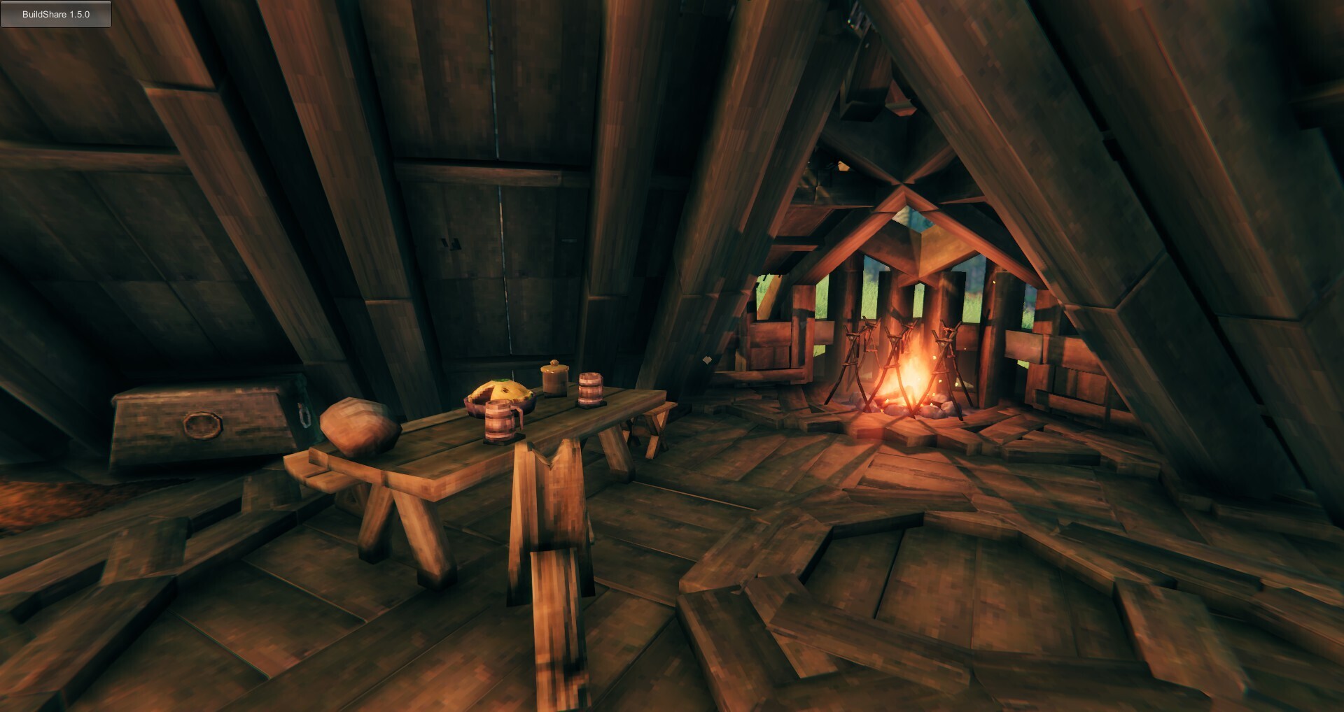 Hunters Hut Valheim Build