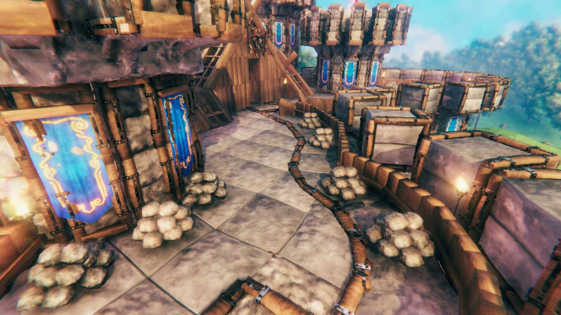 A Castle in the Meadows (BUILD CONTEST entry) Valheim Build