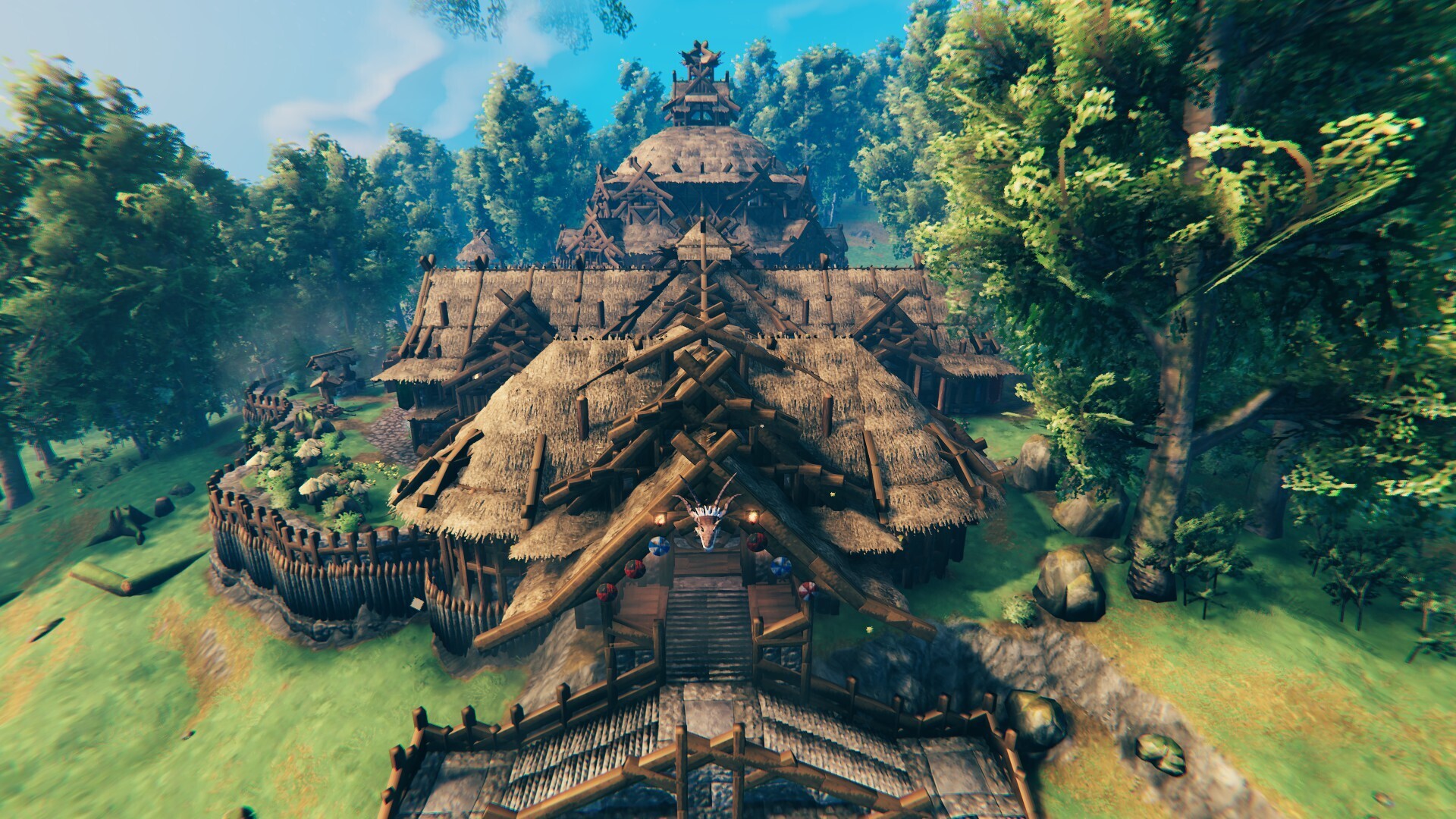 Great Hall in Meadows (Contest Entry) Valheim Build