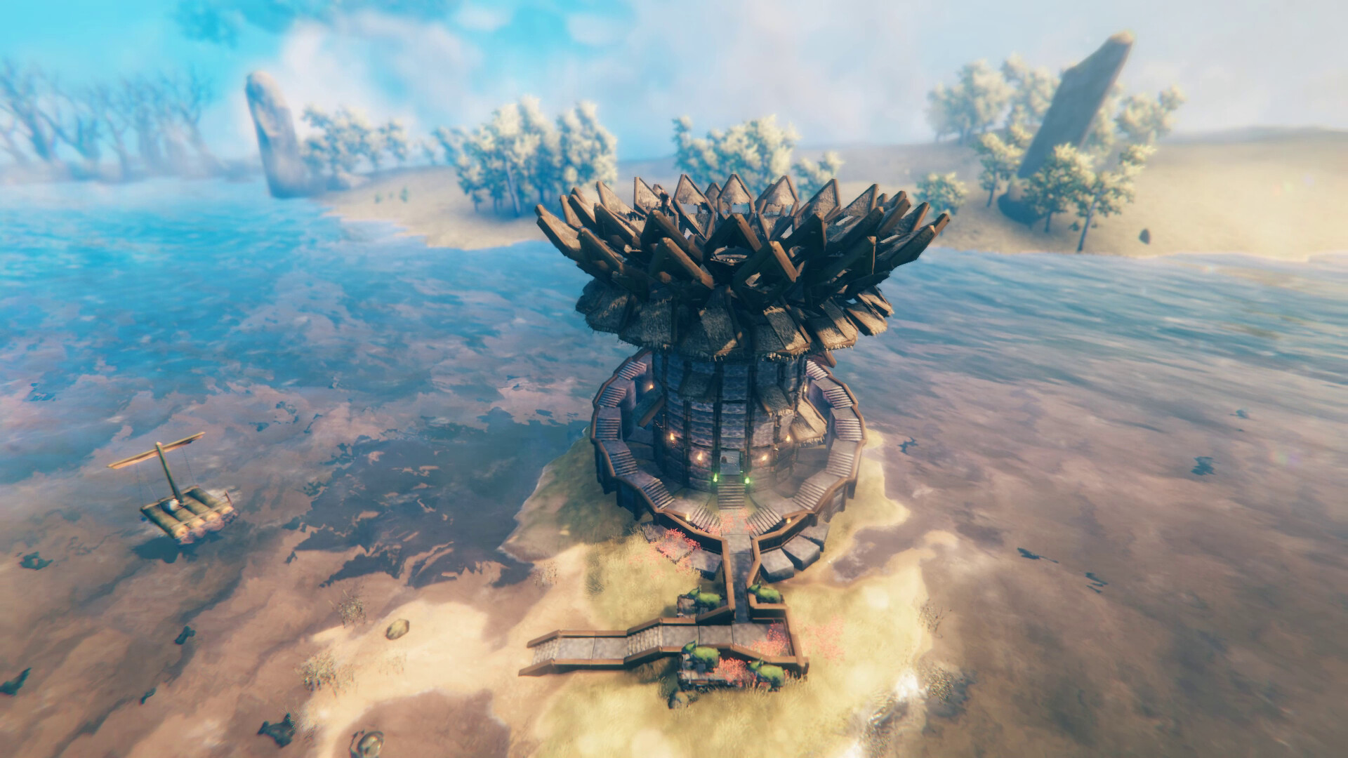 🌺The most beautiful flower in Valheim😍 Valheim Build