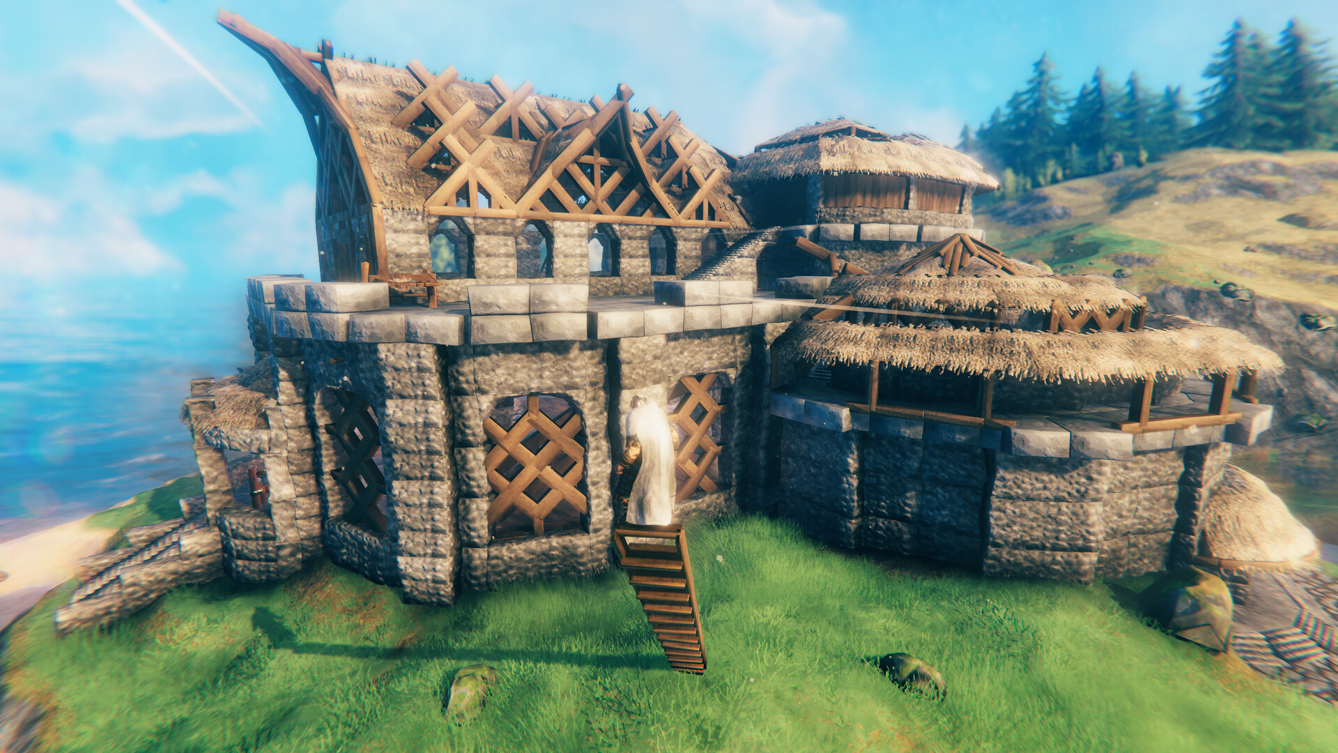 Castle Gehenna de Meadows Valheim Build