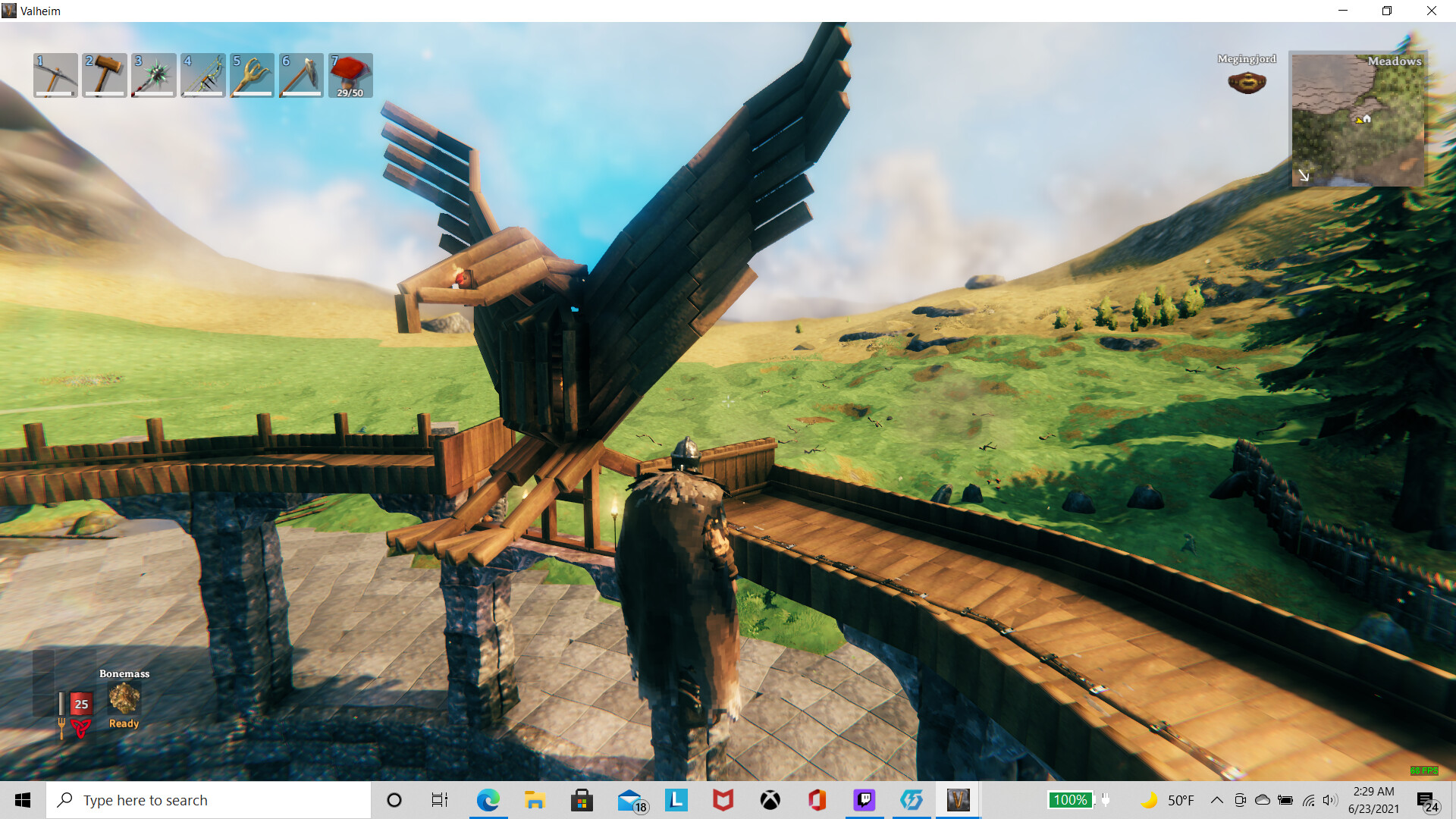 Eagle statue Valheim Build