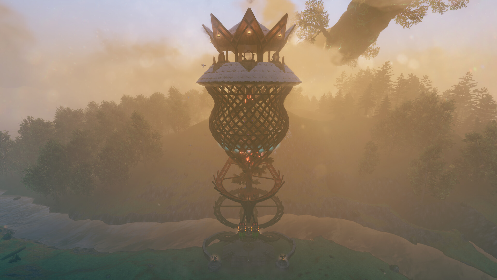 Shamanic Portal Hub tower No mods/console Valheim Build