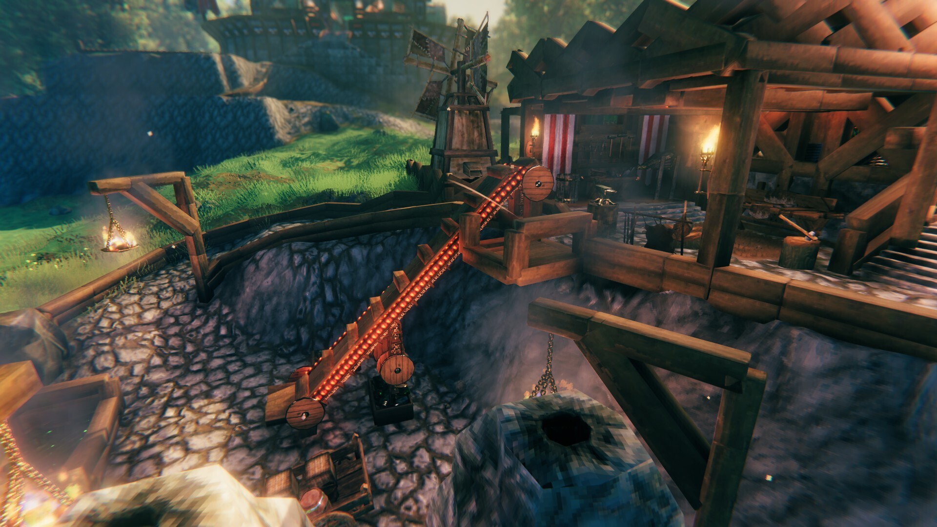 It's a.... Conveyor Belt! Valheim Build