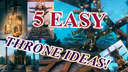 5 AMAZING AND EASY TO MAKE THRONE IDEAS!!! (NO ADDONS!) Valheim Build
