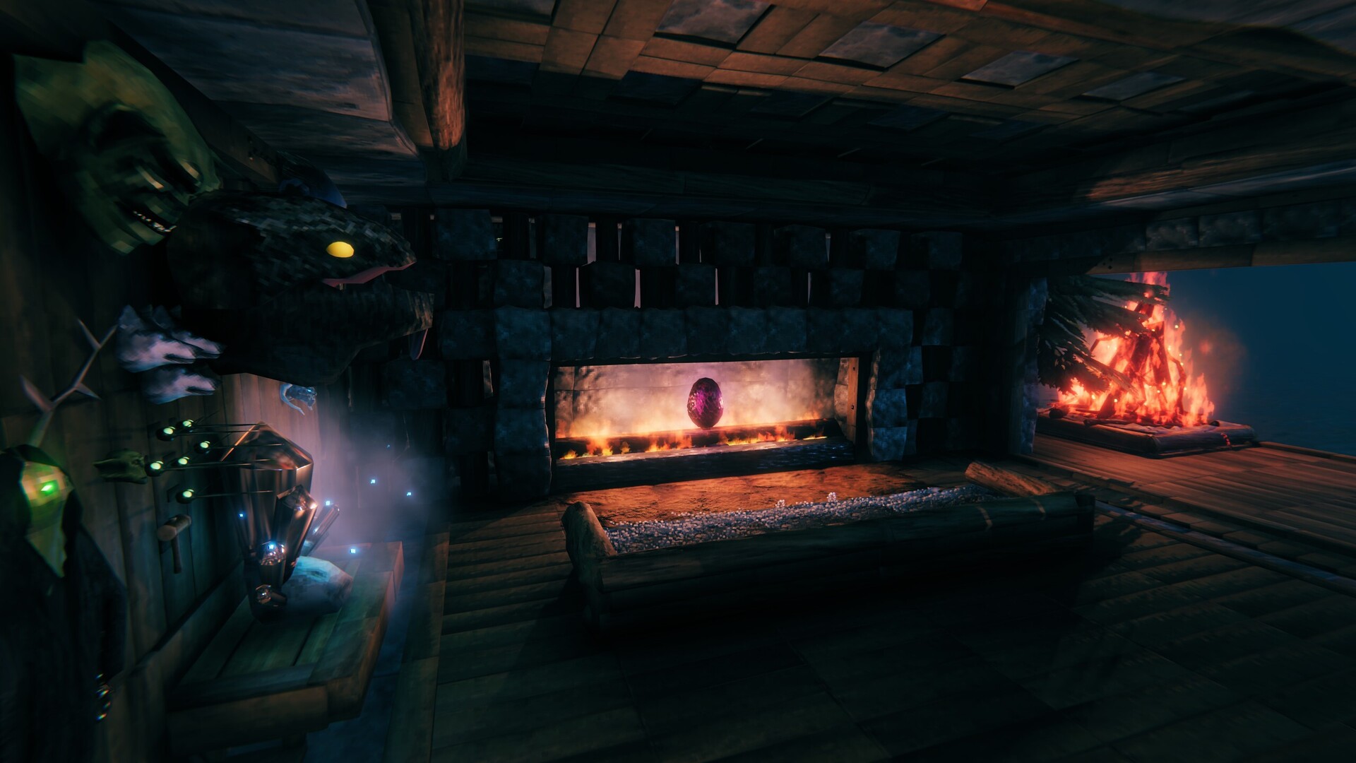 3 rooms no bath. Beautiful designs. 4.5 million gold coins! Valheim Build
