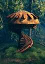 Spiral tower Valheim Build