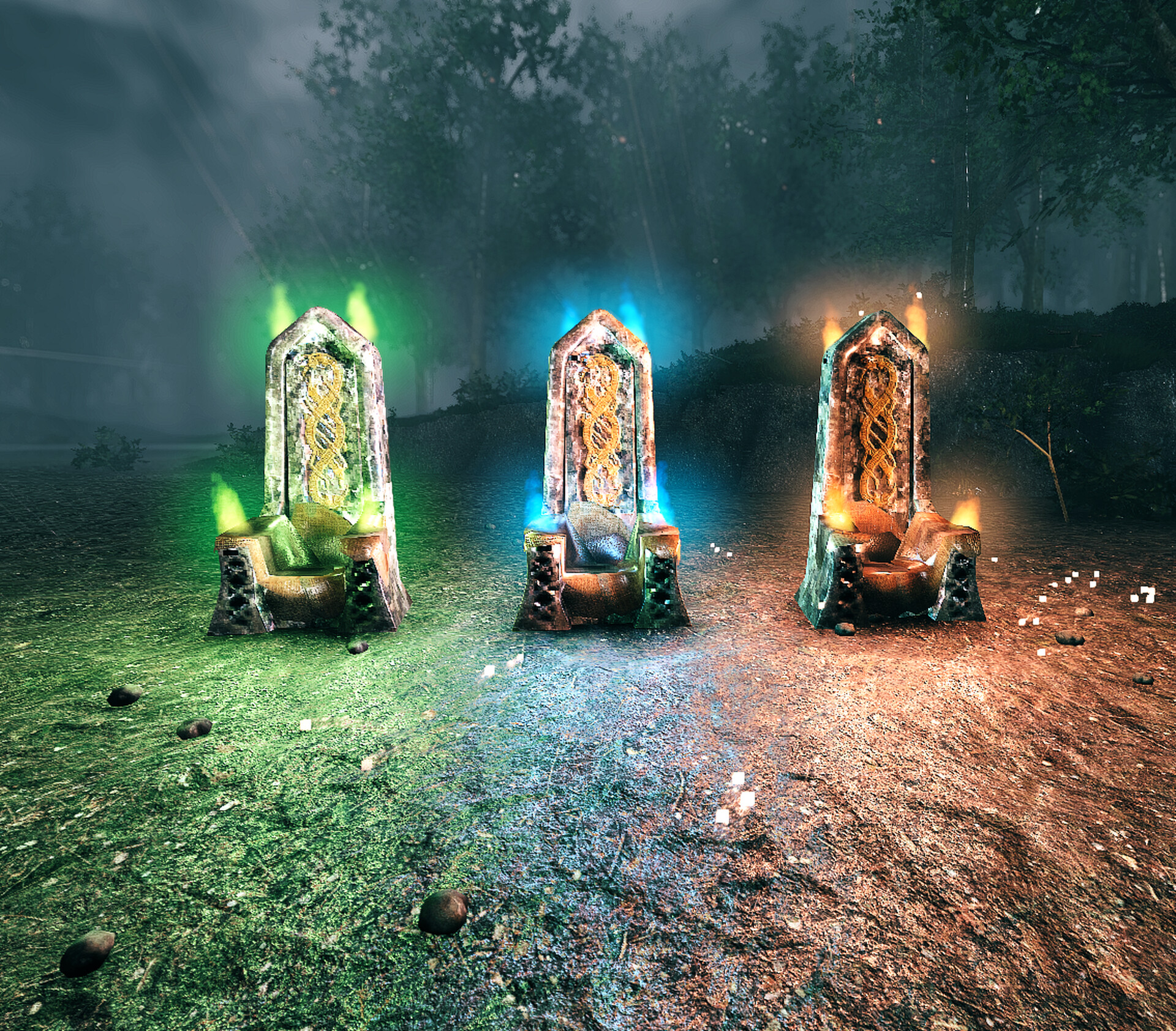 Lit thrones Valheim Build