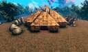 Fully equipped warehouse/workshop Valheim Build