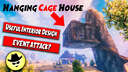 Hanging Cage House | Must See Interior Design | VALHEIM Valheim Build