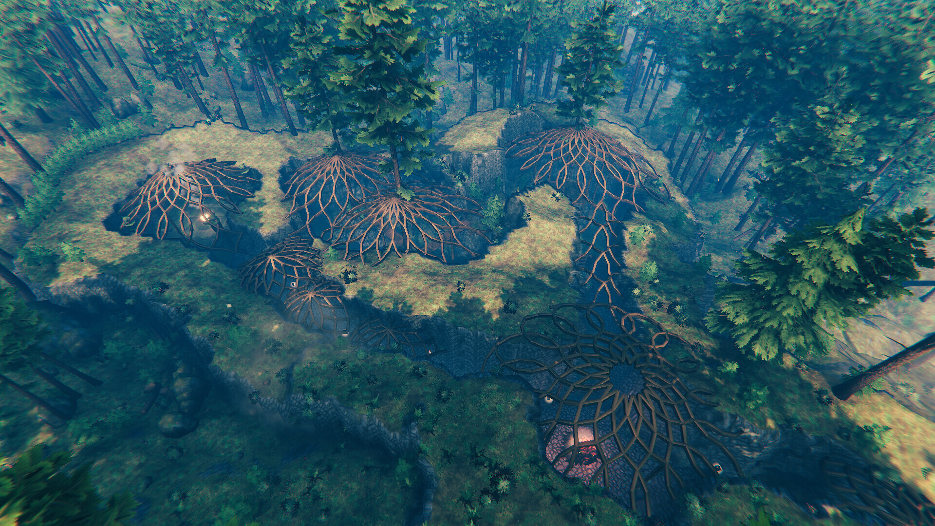 The Largest Underground Base Valheim Build