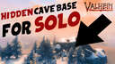 HIDDEN CAVE BASE for SOLO - NO MOD! | VALHEIM Valheim Build