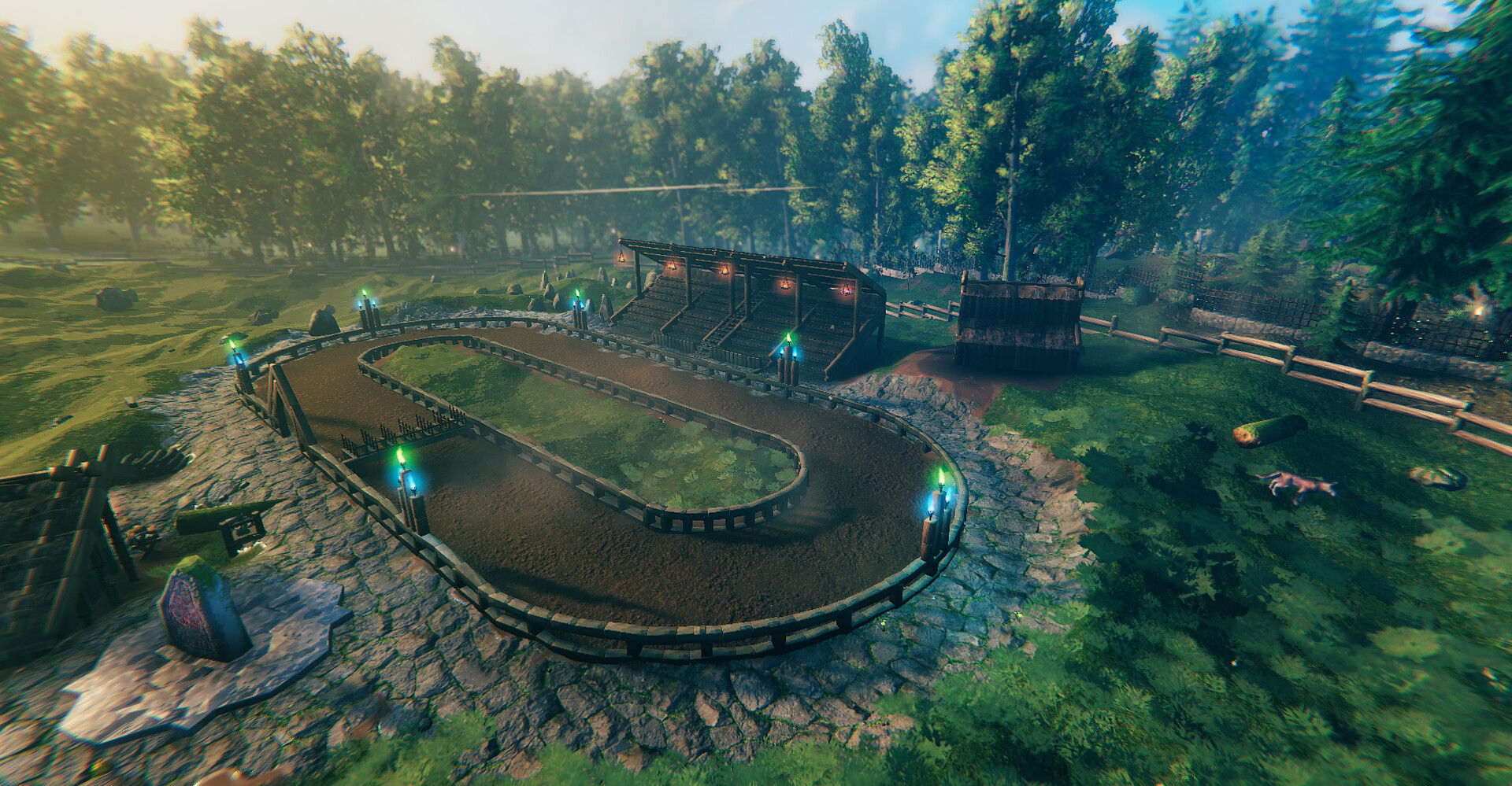 A day at the races Valheim Build