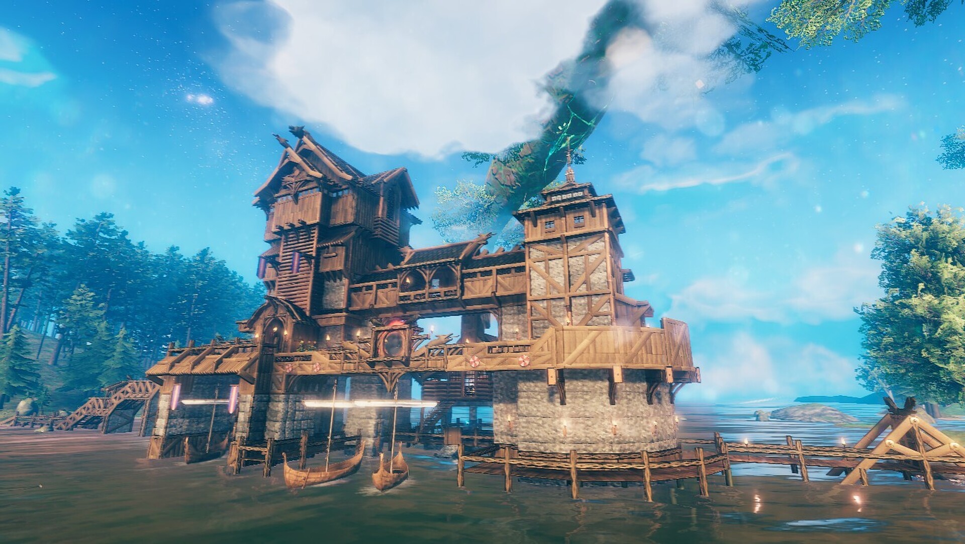 Linking Meadows And Black Forest Valheim Build linking-meadows-and-black-forest-valheim-build