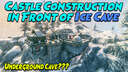 Castle Construction in Front of Ice Cave | VALHEIM Valheim Build