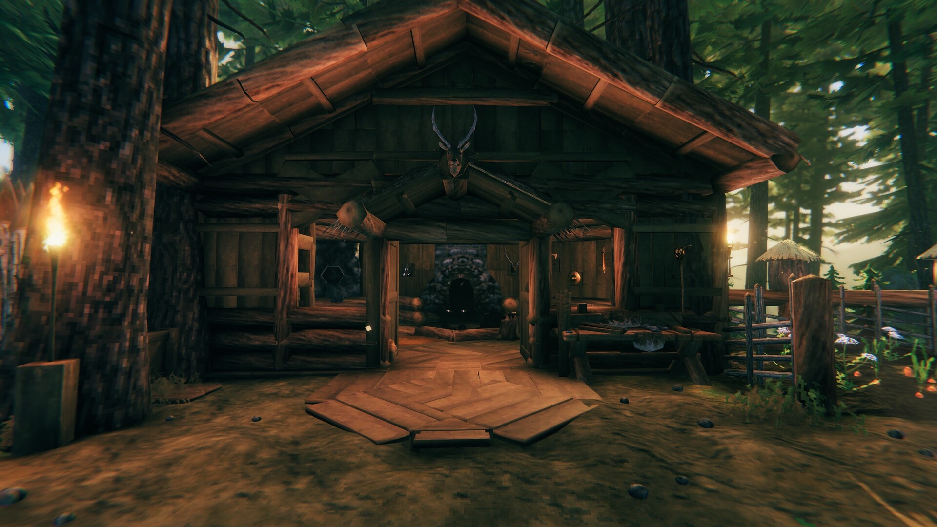 Simple Forest Cabin Valheim Build Simple Forest Cabin Valheim Build