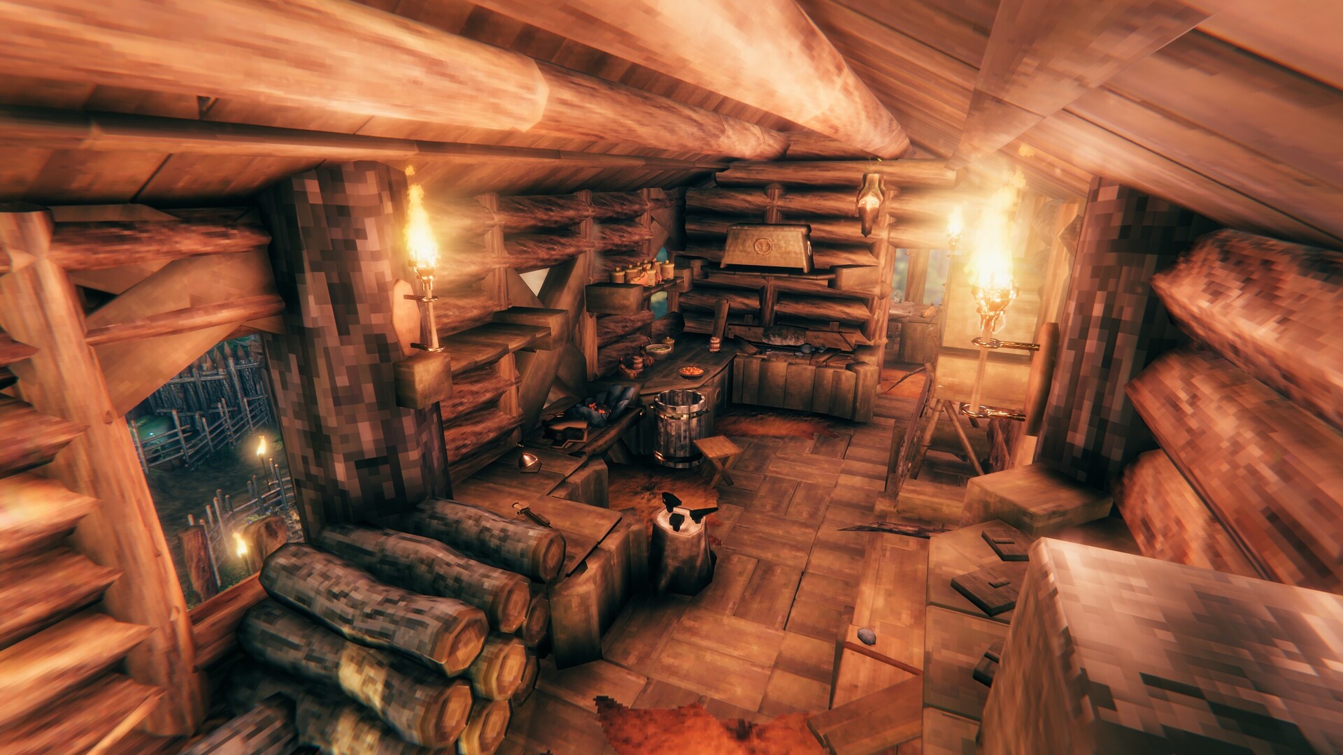 Simple Treehouse Valheim Build