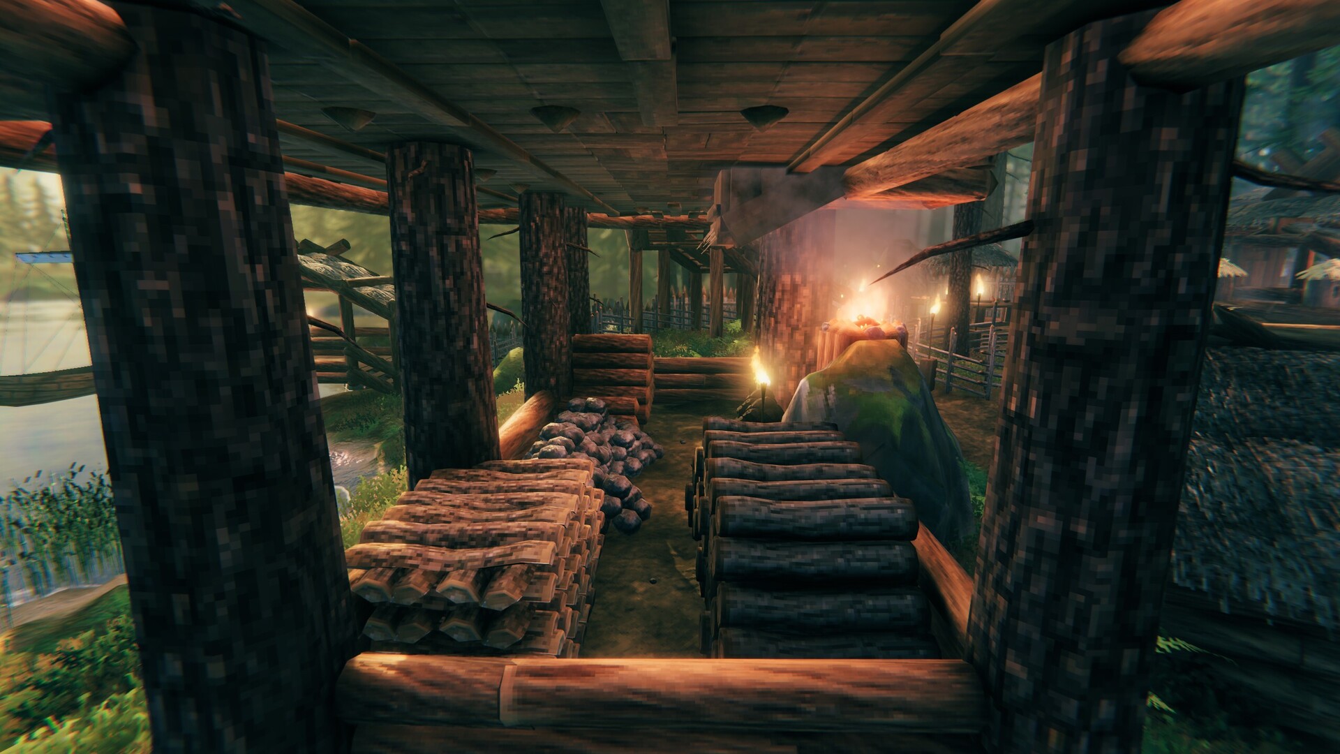 Simple Treehouse Valheim Build