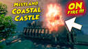 Mistland Coastal Castle | ATTACK TESTED! Valheim Build