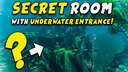 Base with Pool in Mistland - SECRET ROOM with underwater entrance! Valheim Build