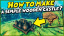 How to make a simple wooden castle? Valheim Build