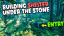 Building Shelter Under the Stone Valheim Build