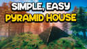 Simple, Easy, Pyramid House Valheim Build