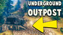 Underground Outpost | Double Room Valheim Build
