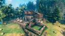One Player Villa with base possibilities Valheim Build