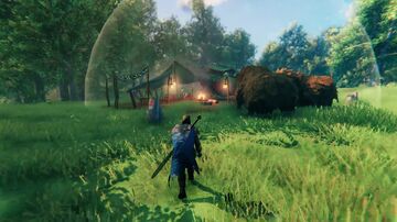 A viking's day - a walk arround my island Valheim Build