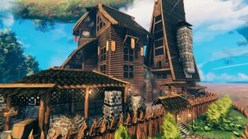 Multi-storey fantasy-style base (7400 instances) Valheim Build