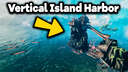 Vertical Island Harbor Valheim Build