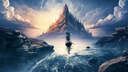 Castle on the Snowy Hill, a Ship and Memorial Site Valheim Build
