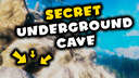 Secret Underground Cave - Freezing Cold Valheim Build