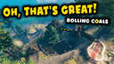 Rolling coals, beautiful garden and great view! Valheim Build