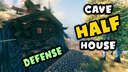 This is the FIRST TIME I've ever made a BASE like this | HALF Cave and HALF House Valheim Build