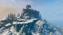 A mountain with a cave for building a base in it (850 inst) Valheim Build