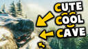 Cute Cool Cave Valheim Build