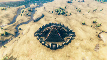 Practical and Simple Base Among Ancient Stones Valheim Build