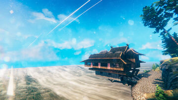 House with a view of the end of the world Valheim Build