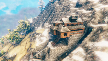Slope Mansion! - Practical and small! Valheim Build