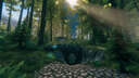 The Hobbit Cave Deep in the Forest Valheim Build