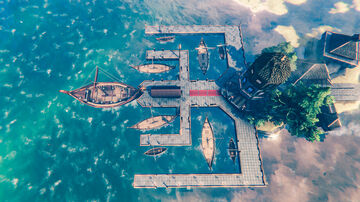 Lighthouse Harbor! Valheim Build