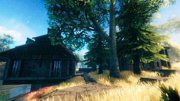 We are building a base around Tar Pool Square Valheim Build