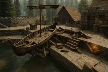 Fortified Helvia Recina Village Valheim Build
