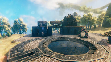 Build a Base on Top of the Portal House! Valheim Build