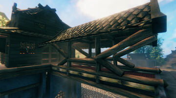 Build a Base on Top of the Portal House! Valheim Build